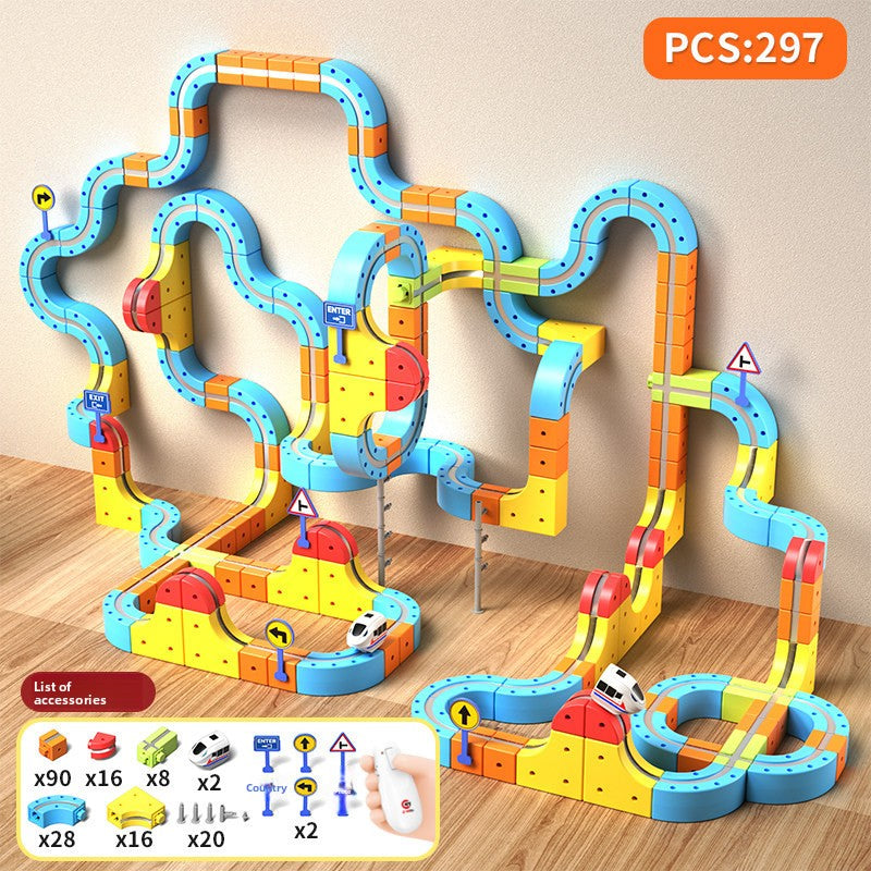 Magnetic Track Train Set for Children