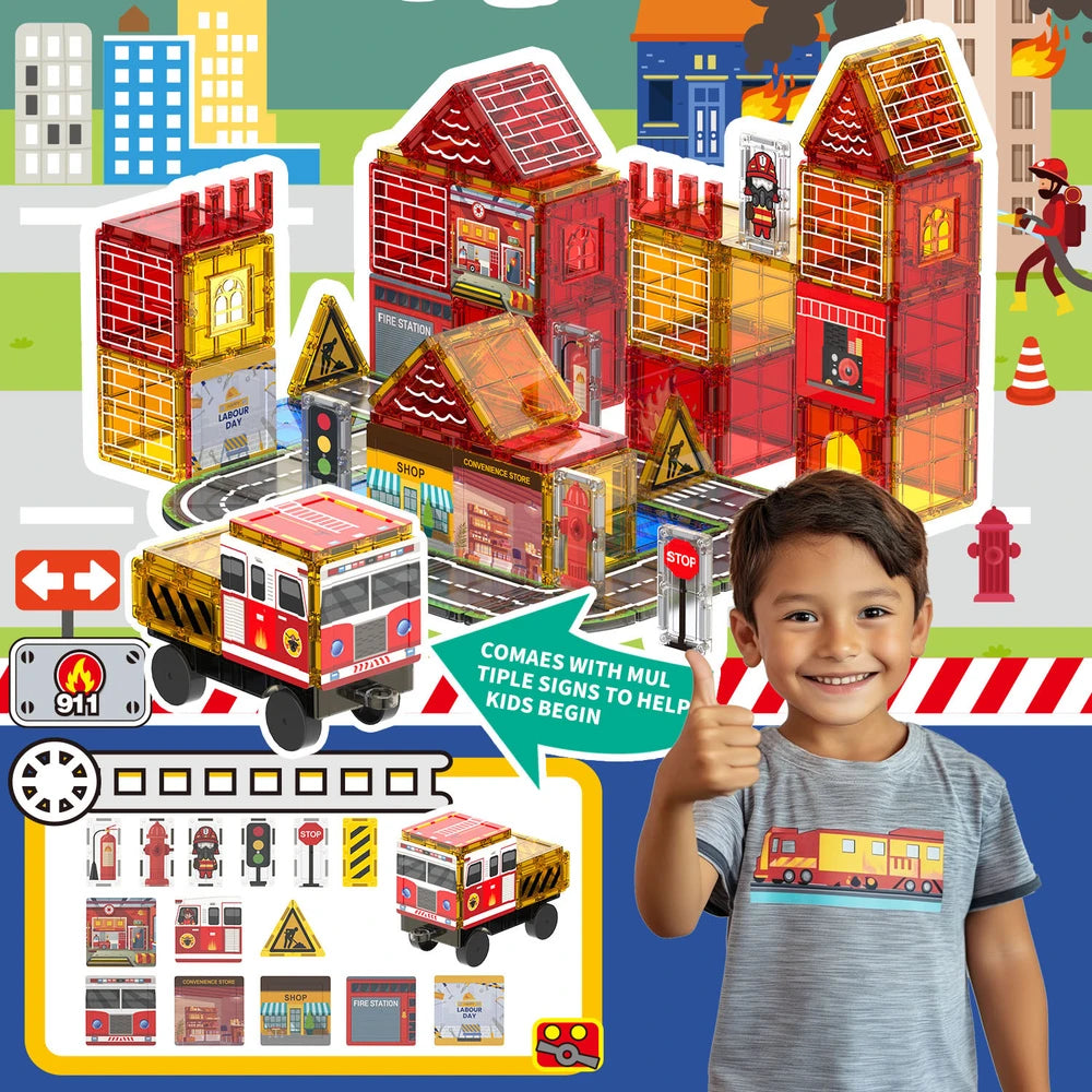 Magnetic Tiles Building Toys for Kids