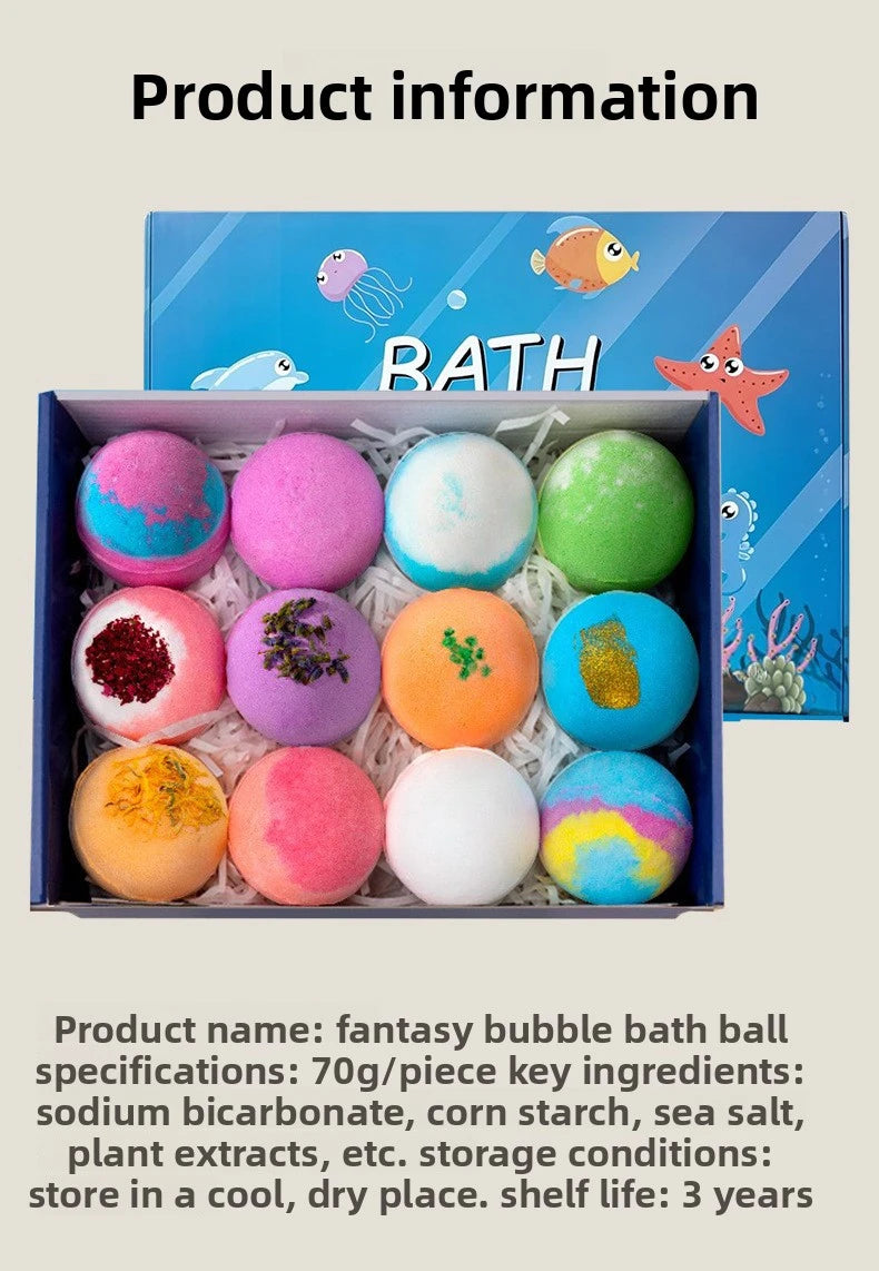 Scented Bath Bombs with Toys for Kids