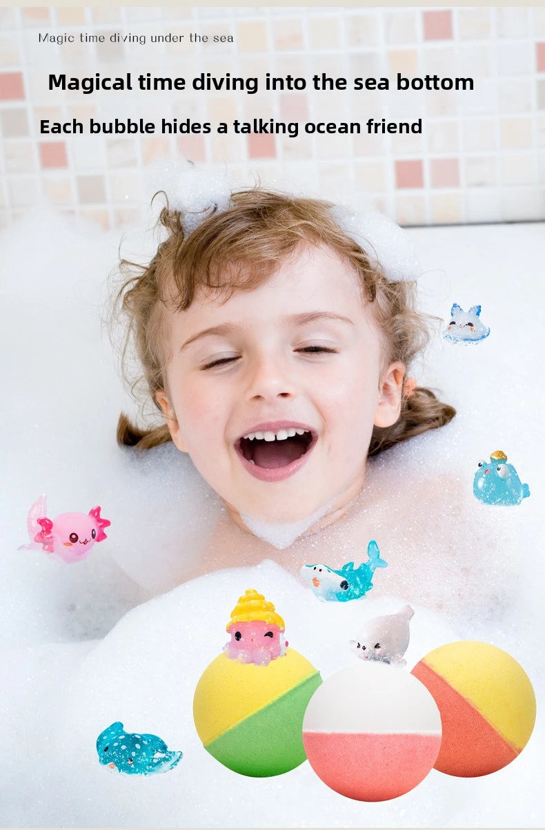Scented Bath Bombs with Toys for Kids