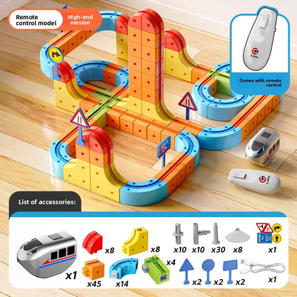 Magnetic Track Train Set for Children